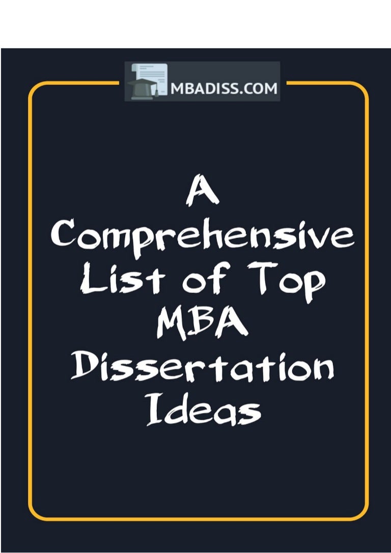 football business dissertation ideas