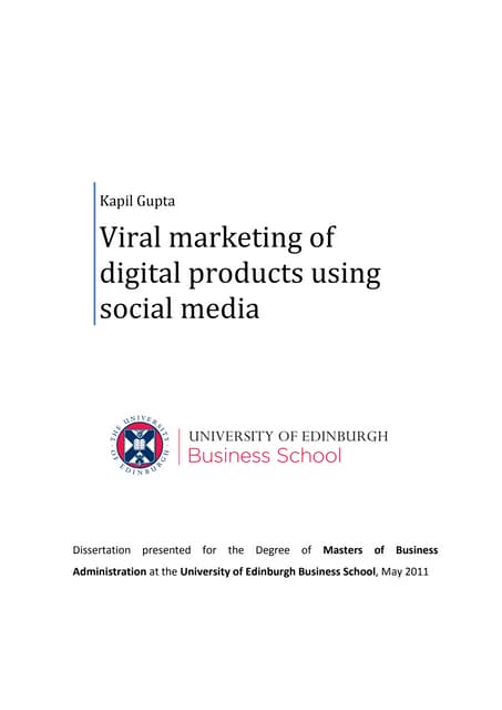 Viral marketing of digital products...