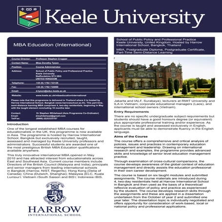 Mba education international 2012