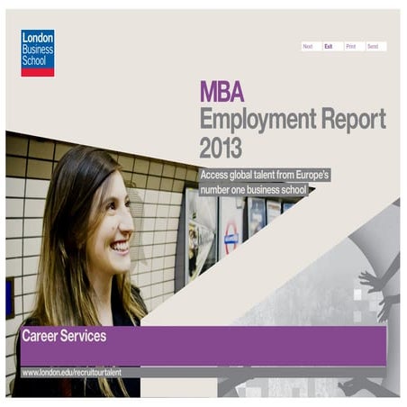 MBA Employment report 2013 - London  Business School