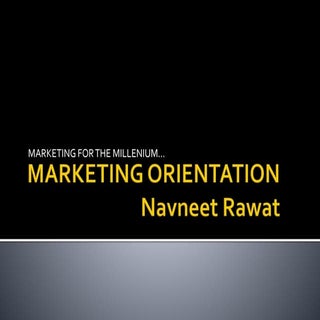 Mba final notes marketing