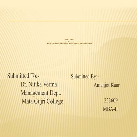 MBA final project Employeee retention..pptx