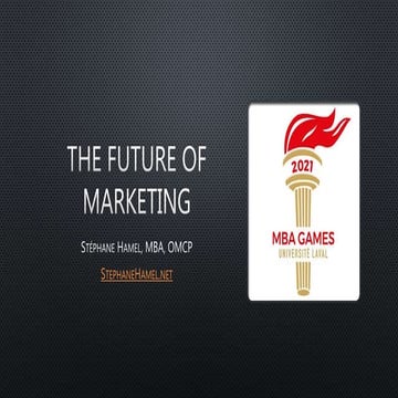 The future of marketing - MBA Games 2021