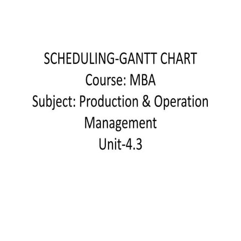 Mba ii pmom_unit-4.3 scheduling-gantt chart a