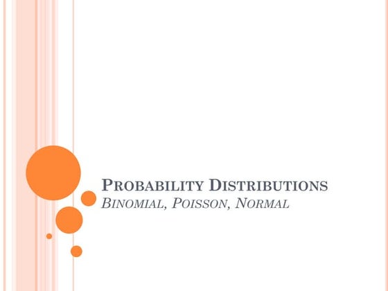 Probability Distributions