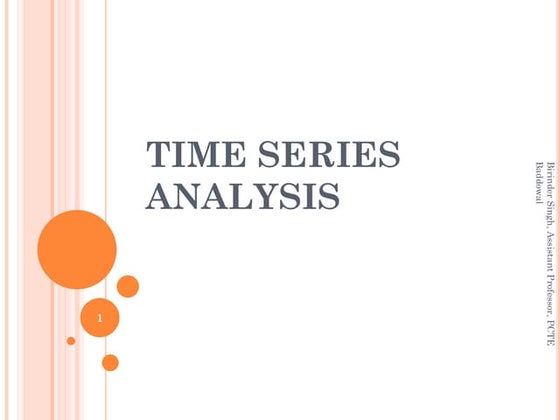 time series analysis | PPT