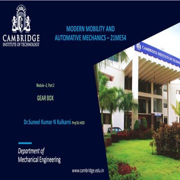 MBAM MODULE 2 PART 2 GEAR BOX V SEM.pptx