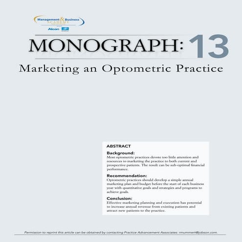 Mba monograph13 0412_marketinganoptometricpractice