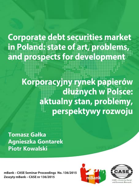 Corporate debt securities market in...
