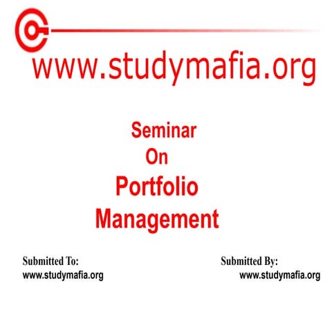 MBA Portfolio Management PPT.pptx