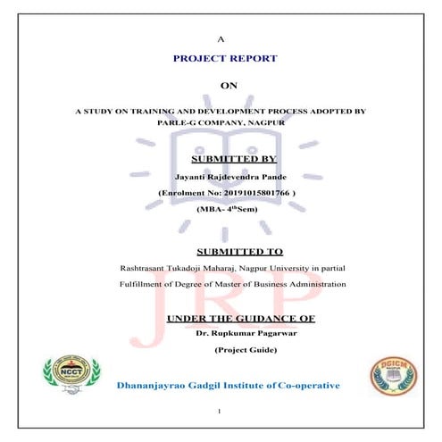 MBA Project Report |  By Jayanti Pande.pdf