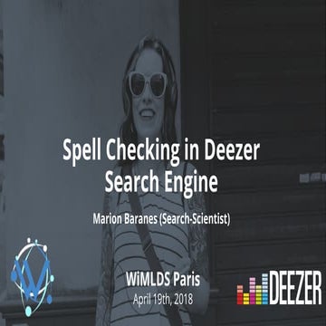 Spell Checking in Deezer Search Engine