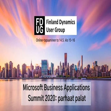 Microsoft Business Applications Summit 2020: parhaat palat