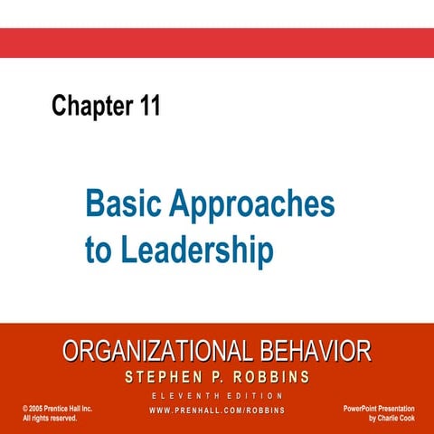 Leadership basic approaches | PPT