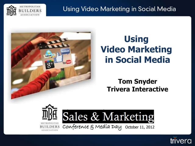 Using Video Marketing in Social Media