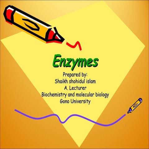 Enzymes ,Lecture-1