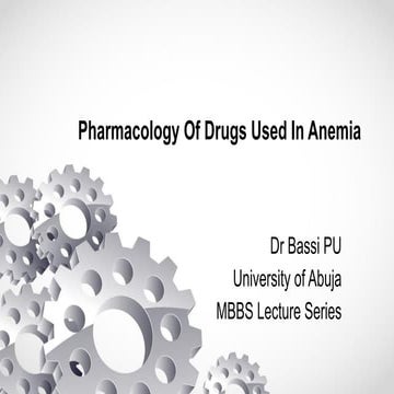 MBBS_Pharmacology Of Drugs For Anemia.pptx
