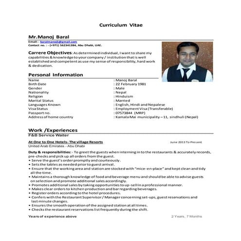 Mb curriculum vitae