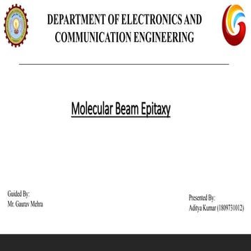 Molecular Beam Epitaxy 