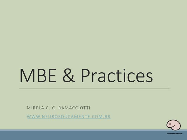 Mbe & practices (online)