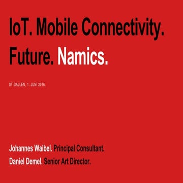 2016 - IoT - Service Design development