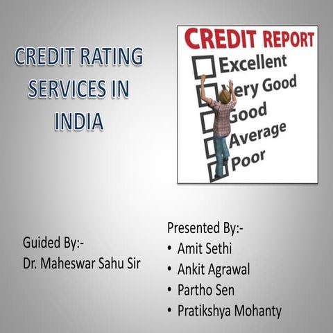 credit rating services in India