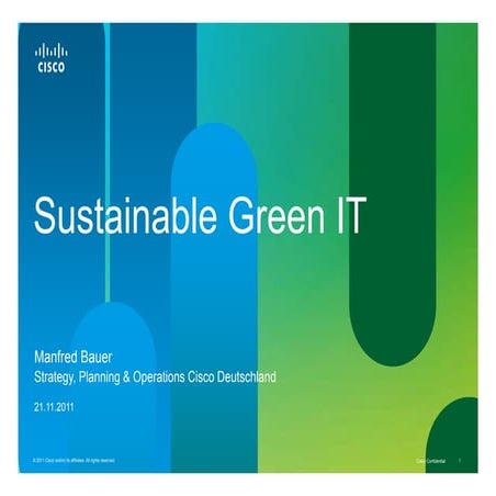 Sustainable Green IT, Cisco Systems