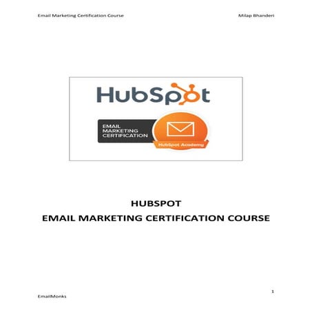 Email Marketing Course: HubSpot Academy [ALL YOU NEED]