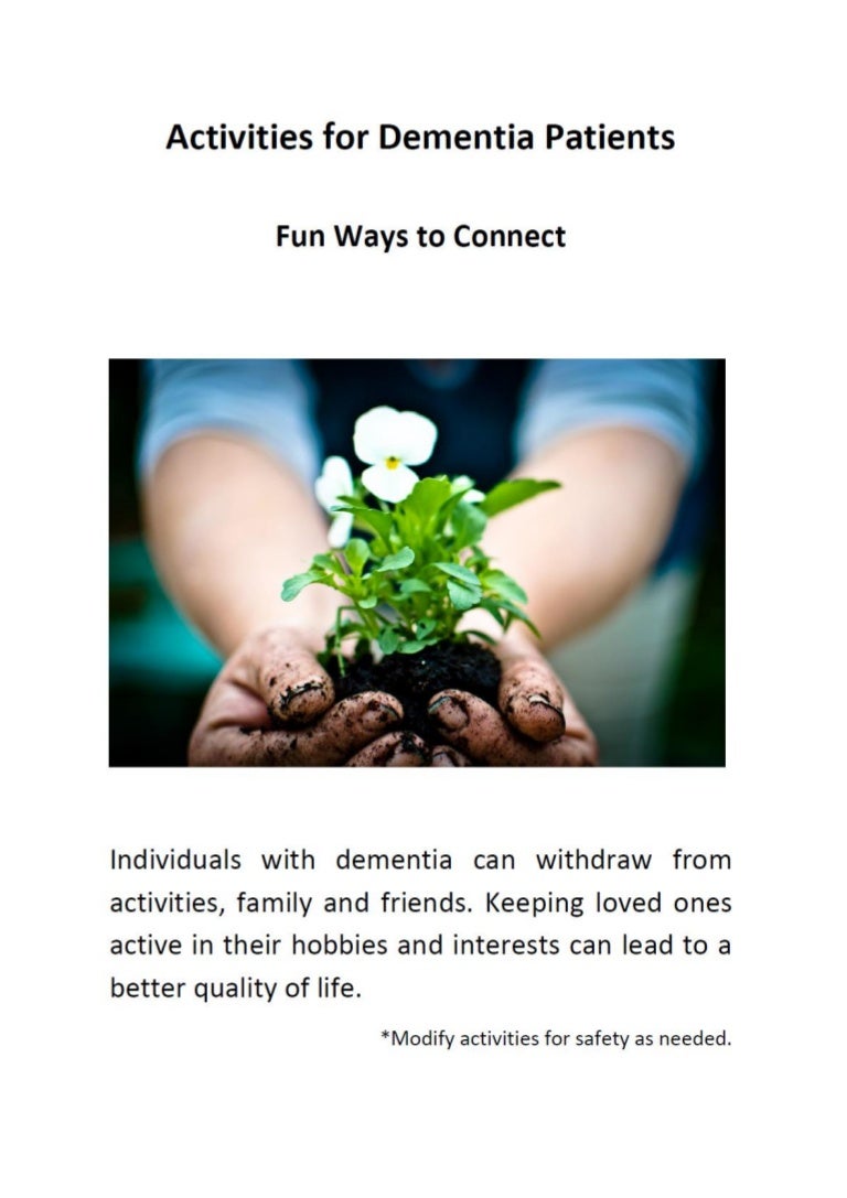 Activities for Dementia Patients Fun Ways to Connect