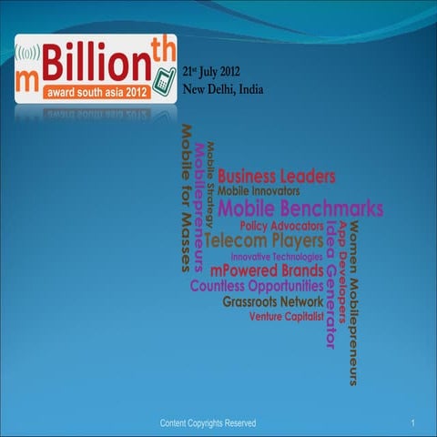 M billionth 2012 concept