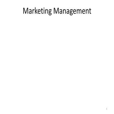 introduction to marketing