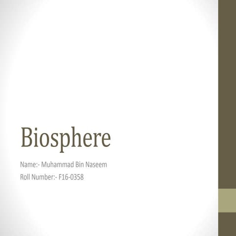 Biosphere