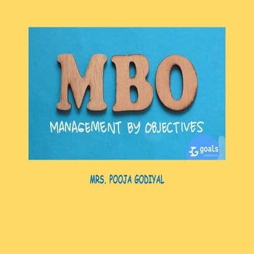 MBO, Management By Objectives, Nursing Management