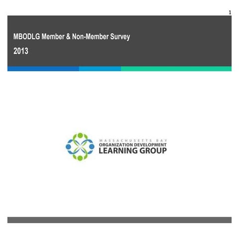 Massachusetts Bay Organization Development Learning Group 2013 Survey