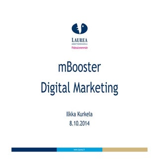 Digital marketing - mBooster - Ilkk...