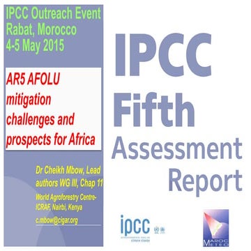 AR5 AFOLU mitigation challenges and prospects for Africa