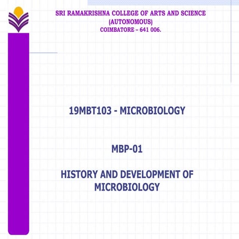 Mbp 01 history microbiology