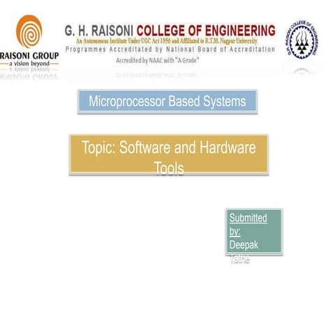 Software and Hardware Tools for Microprocessors | PPTX