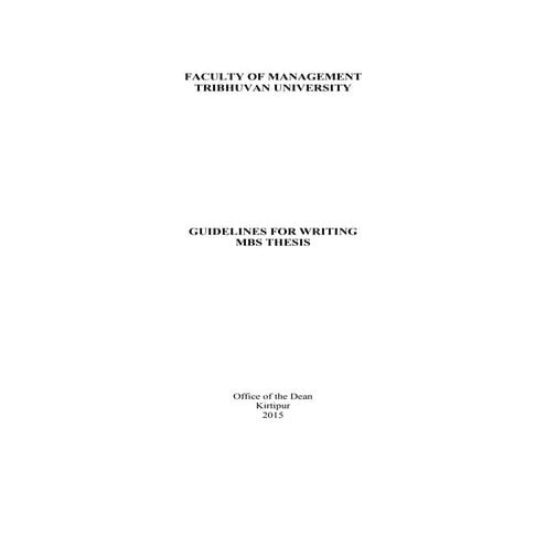Mbs thesis format 470490