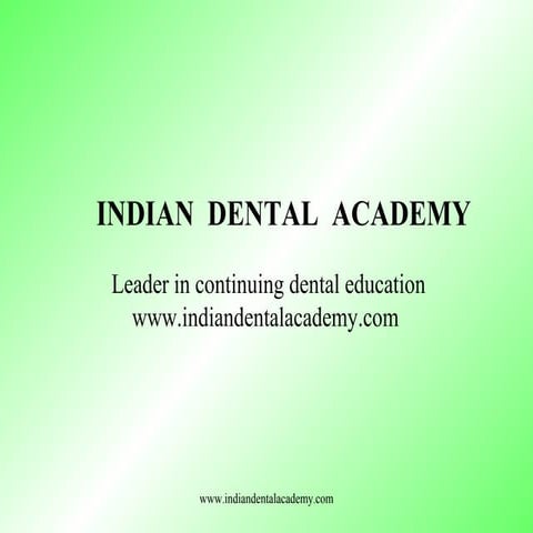 MBT Technique /certified fixed orthodontic courses by Indian dental academy 