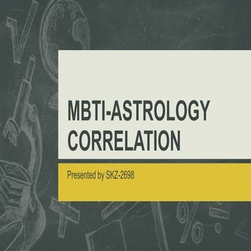 MBTI-Astrology Correlation