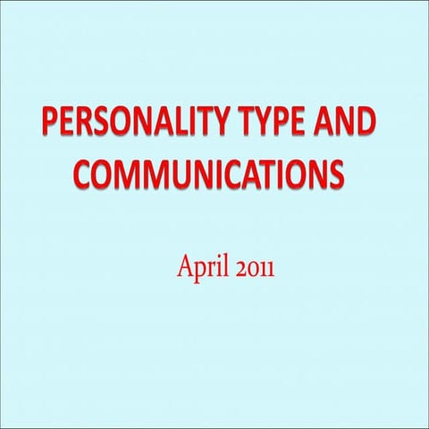 Mbti and communications_1
