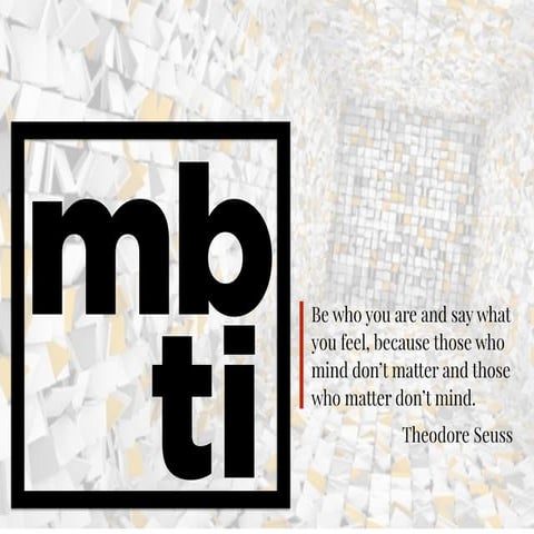 Mbti interpretation slides