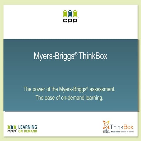 Mbti Think Box Presentation