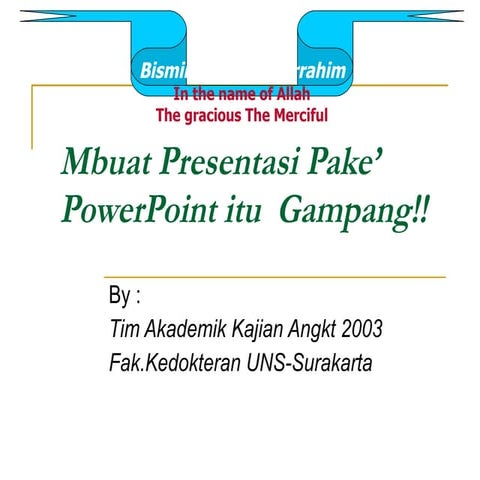 Mbuat Presentasi Itu Gampang