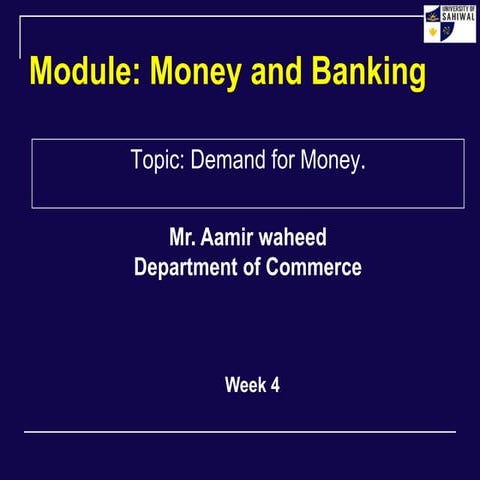 MB Week4 by Aamir waheed.ppt banking and money
