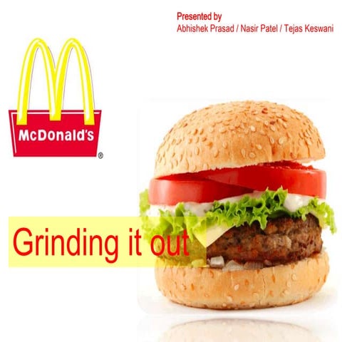 Mc Donalds - Marketing 4 Ps