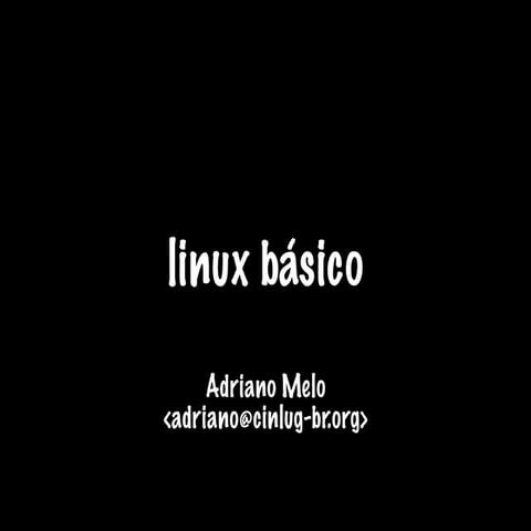 Mini-curso de linux básico