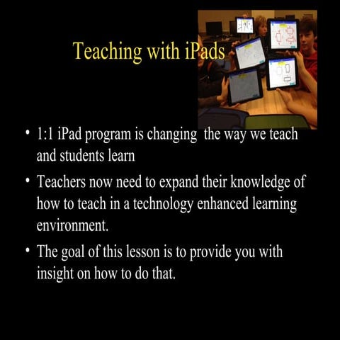 Marsh Creek - Teaching with iPads