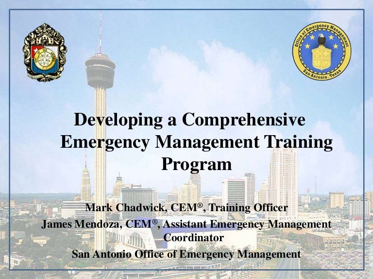 Developing a Comprehensive Emergency Management Training Program
